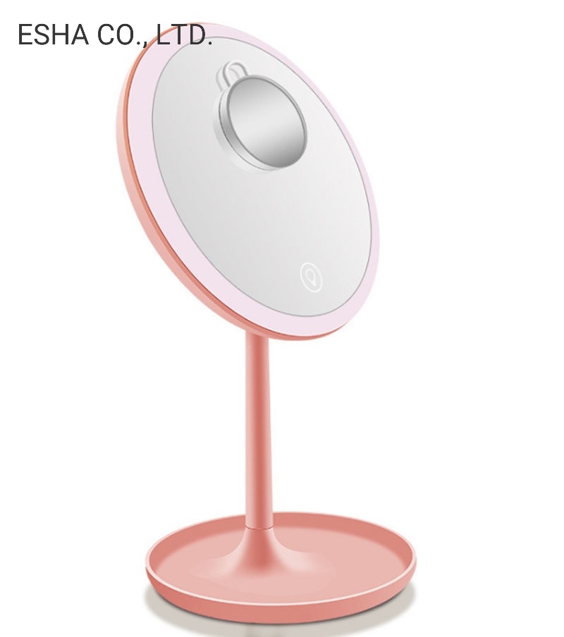 Smart Touch Screen Tre-farvet Fyld Light Makeup Spejl