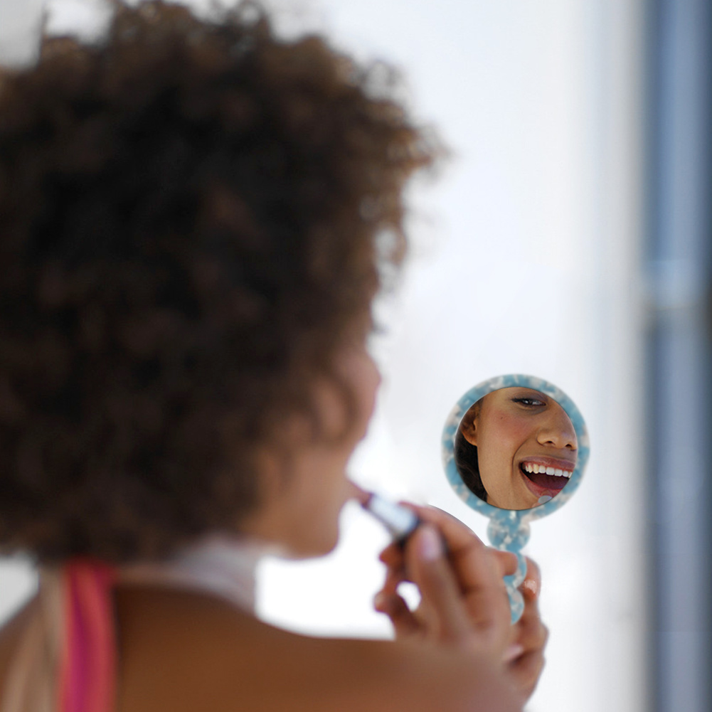 Cellulose Acetate Vintage håndholdt makeup spejl