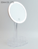 Akryl High-End Creative Desktop Touch Kosmetisk LED-spejl