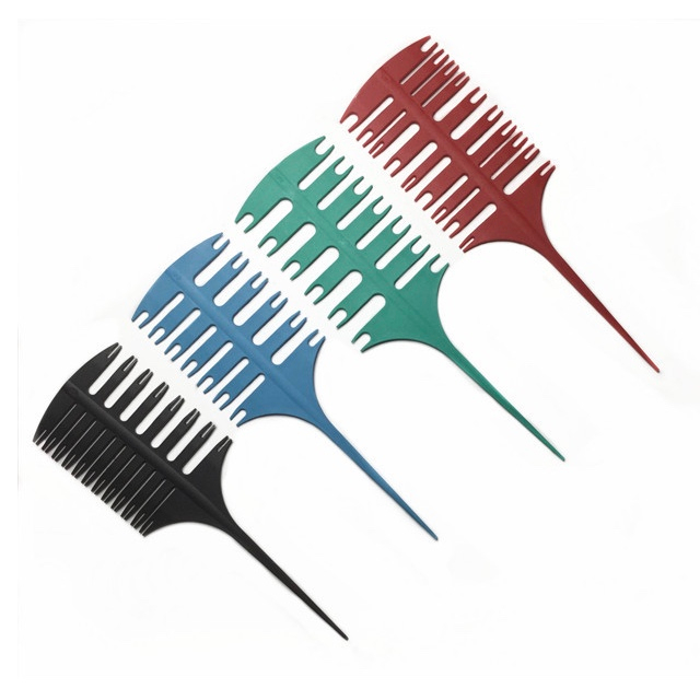 Professionel 3-vejs Sektionering Fremhæv Hair Comb til Salon