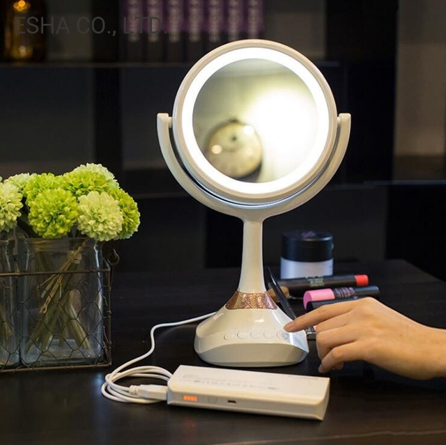 LED skrivebordsspejl Smart justerbar vinkel makeup spejl