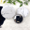 Marmormønster Metal Mini Kosmetisk Pocket Spejl