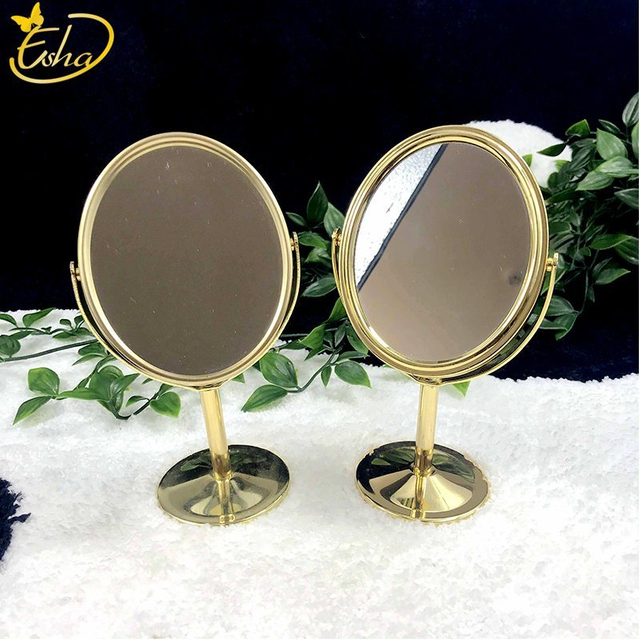 Guld mini rundbords kosmetisk spejl