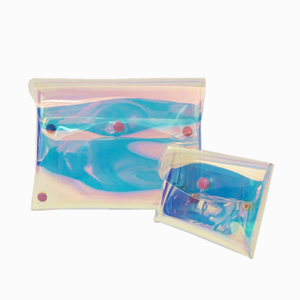 Holografisk TPU gennemsigtig kosmetisk makeup taske